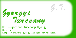 gyorgyi turcsany business card